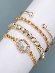 33 pièces Ensemble de bijoux vintage élégant, incluant de fausses perles, boucles d'oreilles géométriques asymétriques exagérées, collier pendentif multi-couches de perles, bracelet et bracelet à forme de serpent en émeraude et strass - convient pour les cadeaux, les fêtes, le port quotidien