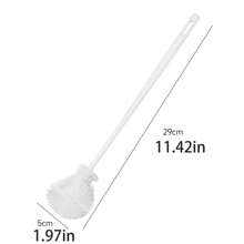 1 pieza Cepillo de silicona giratorio 360° con cabezal plegable y mango largo - Estropajo reutilizable para múltiples superficies para botellas, tazas, cocina, hogar y limpieza comercial - Inalámbrico, duradero y fácil de limpiar, cepillo de limpieza multifuncional, limpiador de tazas, mango ergonómico, silicona duradera, entrega de estilo aleatorio