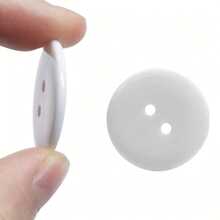 100pcs Plastic Resin Buttons Sewing Buttons Scrapbooking Buttons Decorative Buttons 2-Hole Buttons For Crafts Arts & Crafts Supplies Clothes Buttons Sewing & Knitting Supplies. (Color: Black, White, Transparent)