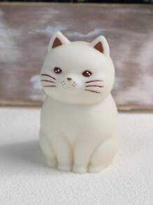 1pc Sitting Cat Silicone Mold DIY Candle, Aromatherapy, Plaster Decoration Home Accessory