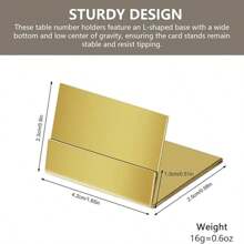 Table Number Clips - Metal Seat Card Holder And Photo Holder With Storage Box Seat Card Holder 1.7 Inch Table Card Holder Steel Card Holder Suitable For Photos, Food Signs, Cheat Sheets, Weddings, Restaurants, Birthdays, Anniversaries And Parties Sturdy & Stable Design