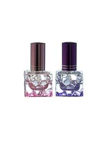 1/2/3/6个装 10毫升彩色水立方香水瓶，螺旋盖香水分装瓶，香水样品瓶，细雾玻璃香水瓶，便携旅行装 - 彩色 - 查看 10