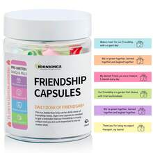 HIONXMGA 瓶中 60 条积极肯定信息 - 自我护理派对用品套装，带来每日灵感、放松和正念。送给情侣、她、他、妈妈的贴心礼物（生日、圣诞节、周年纪念日、情人节、母亲节的纪念品） - 彩色 - 查看 12