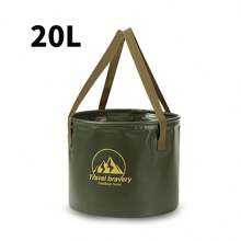 Collapsible Bucket, 5 Gallon Portable Folding Water Container For Travelling, Camping, Hiking, Fishing, Gardening