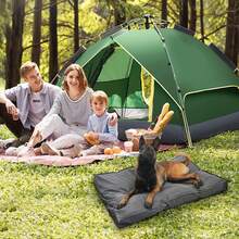 Almofada de Cama de Cachorro/Gato de Alta Densidade, Resistente a Rasgo, Anti-Arranhão, À Prova d'Água, Lavável em Máquina, Capa Removível, Antiderrapante, Várias Opções de Tamanho e Cor, Enchimento de Alta Densidade, Macio e Resiliente