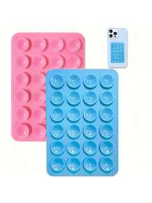 4 pezzi/2 pezzi Impugnatura in silicone per telefono, adatta a tutti i modelli di telefono, supporto adesivo per telefono, maniglia adesiva per telefono senza mani, supporto per impugnatura del telefono per selfie e video compatibile con , telefono Android, regalo per compleanni, famiglia, amici, supporto per telefono, accessori per telefono