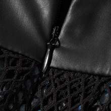 Mermaid Cosplay Fancy Dress For Women Halloween Cosplay Off Shoulder Mermaid Tail Dress Fishtail Long Skirt Performance Costumes Adult Role Play Party Costumes - Black - View 6