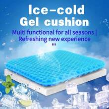 SelectSoma 凝胶坐垫，缓解长时间坐着的压力，适用于背痛、坐骨神经痛、尾骨痛 - 轮椅、汽车和卡车座椅、办公椅垫 - 蛋形坐垫 - 彩色 - 查看 4