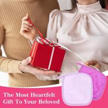 1pc Plus Size & Thick Flannel Makeup Remover Face Towel, Super Soft Cleansing Design, Random Color