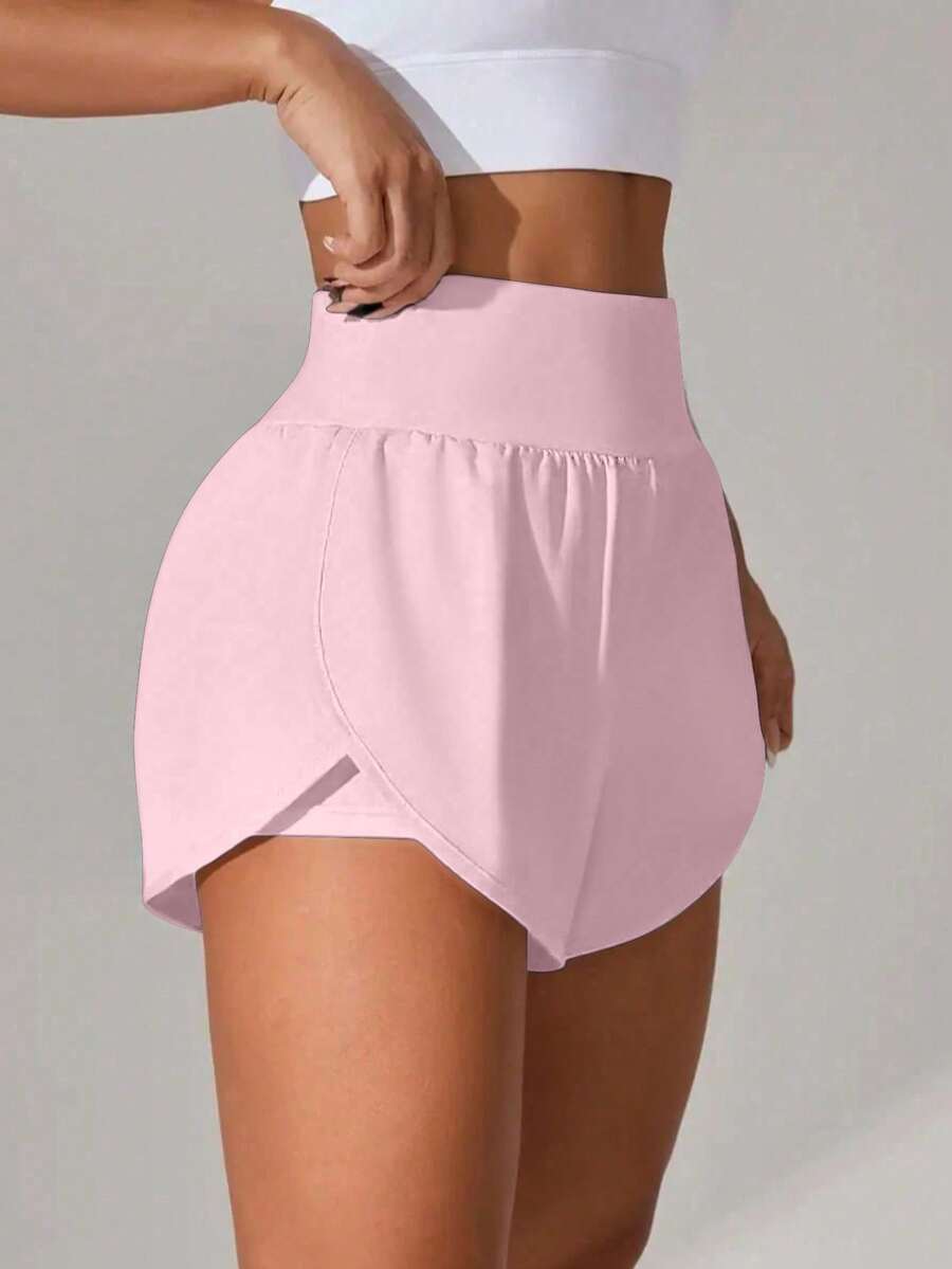 Women's Moisture-Wicking Breathable Sports Shorts, Summer Pink - Pink - View 1