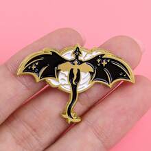Épinglette en émail de dragon, épingles de revers, insignes sur sac à dos, broche pour femme, cadeau de vêtements, bijoux, accessoires de mode - NR11976 - Voir 4
