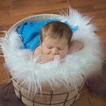 1 pezzo Coperta neonato, Coperta per servizio fotografico, Coperta bambino, Tappeto, Essenziali neonato, Tappeto soffice e morbido per servizio fotografico neonato, Accessorio per festa del bambino, Decorazione camera bambino, Articoli per bambini