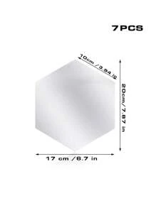48 piezas Pegatinas de espejo de pared hexagonal de acrílico, espejos decorativos desmontables, adornos artísticos con forma hexagonal autoadhesivos para decoración del hogar, pegatinas, vinilos decorativos para decoración del hogar, artículos de decoración de primavera para renovar su hogar, pegatinas de decoración Rama