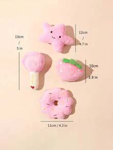 1套宠物咀嚼玩具，毛绒发声玩具，手工棉绳玩具，狗狗牙齿清洁咀嚼玩具，编织绳狗玩具，宠物用品 - 彩色 - 查看 10