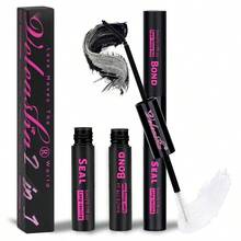 Lash Glue Eyelash Clusters Glue 2 In 1 Waterproof Lash Bond And Seal For DIY Eyelash Extensions Super Strong Hold Long Lasting At Home 10mlBlack - màu đen - Xem 1