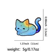 Süße Katze Emaille Anstecknadel Anstecker Abzeichen an Rucksack Damen Brosche Kleidung Geschenk Schmuck Mode Accessoires