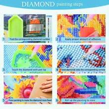 26pcs Dazzling, Awesome, Thrilling Flaming Alphabet Letters, Cartoon Pattern Handcraft Diamond Painting Kit, 5D Round Diamond Embroidery, DIY Mosaic Art Home Decor, Holiday & Birthday Gift