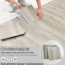 20/40pcs Marble Pattern Self-Adhesive 1.5mm Thick Vinyl Floor & Wall Tiles, Easy Install Waterproof, Suitable For Kitchen, Bathroom And Living Room Floor And Wall Decor, Non-Slip, 30cm X 30cm - Multicolor - View 16