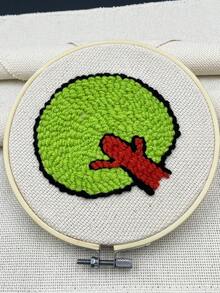 3片装刺绣布，11.4*11.4英寸，手工刺绣工艺材料，适用于服装、花盆、十字绣、帆布、DIY、缝纫、沙发、包袋、工艺品等。 - 杏色 - 查看 1