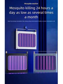 1Pc Mosquito Exterminator LED Light, New Indoor Anti-Mosquito Lamp, USB Fly Killer Mosquito Repellent Mute Mosquito Trap Lamp, Mosquito Killer Lamp, Bug Zapper, Pest Control, Apartment Essentials, College Dorm Essentials, Household Gadgets - Multicolor - View 9