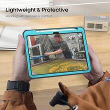 DICEKOO Case For IPad (A16) 11th Generation 11-Inch 2025 / IPad 10th Generation 10.9-Inch 2022, Rugged Full Body Protective Cover With Pencil Holder, Built-In Screen Protector And Kickstand - Black - Blue - View 6