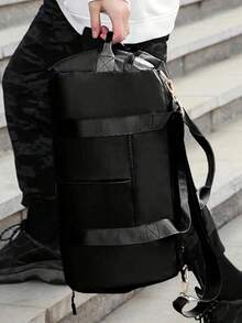 Large Capacity Waterproof Gym Bag, Wet And Dry Separation Weekend Bag, Multi-Functional Portable Shoulder Bag, Suitable For Business, Vacation, Outdoor, Skiing, Fitness Travel, Overnight Bag, Tote Bag, Sports Bag, School Supplies, Back To School, Weekender Bag, School Tote, School Accessories, Study Supplies - Black - View 3