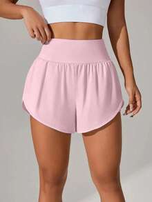 Women's Moisture-Wicking Breathable Sports Shorts, Summer Pink - Pink - View 3