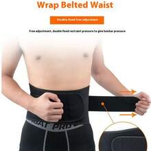 Men&Women Fitness Training Lumbar Support Belt, Made Of Rubber & Polyester, For Running Outdoor Sports Waist Protection - Multicolor - View 7