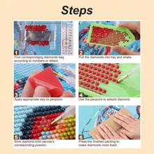 1pc [30*40cm/11.8*15.7in] 5D Acrylic Diamond Painting Kit, Night Landscape Pattern, Suitable For Adult Beginners DIY Mosaic Diamond Art, Full Drill Handmade DIY Diamond Painting, Applicable For Living Room, Bedroom, Office Wall Decoration Hanging Painting, Surprise Gift Art Home Decor For Family And Friends, Frameless