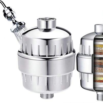 Conjunto de filtro de ducha - Filtro de ducha para el hogar con cartucho para eliminación de cloro para purificación del baño
