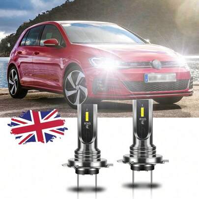 CHUSYYRAY FOR  2 2007-2015 2x H7 Headlight Conversion Kit LED Bulbs White Light 6000K