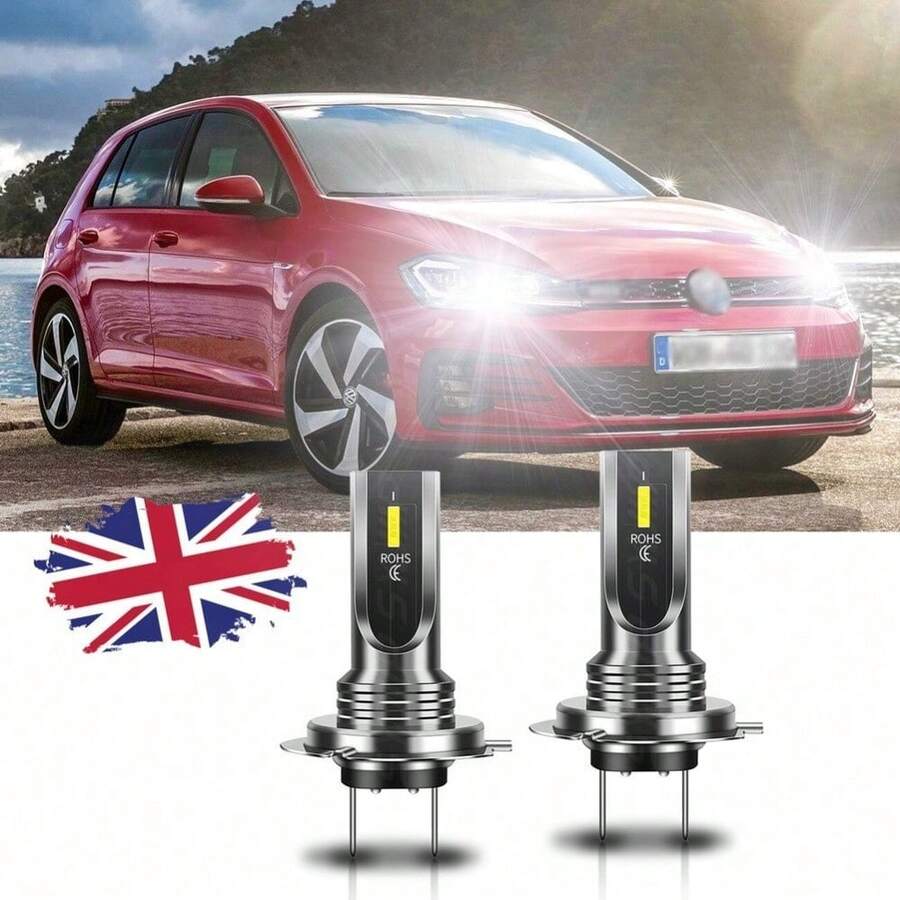 CHUSYYRAY FOR  2 2007-2015 2x H7 Headlight Conversion Kit LED Bulbs White Light 6000K - H7 - 查看 1