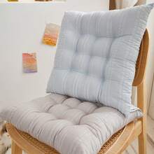 1件纯色座垫，高品质办公椅垫，学生宿舍教室屁股垫，季节性座垫，靠背枕