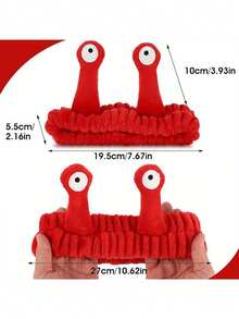 1pc Korean Cartoon Snail Design Cute Plush Hair Band, Funny Hairpiece For Washing Face Headband Turban Headband Sweatband, Hairband Fall Winter Hair Accessories For Women For Vacation Outfits Woman Elegant Scarf Women Bandanas Soft Headwrap - Funny Face Wash Headband - View 20