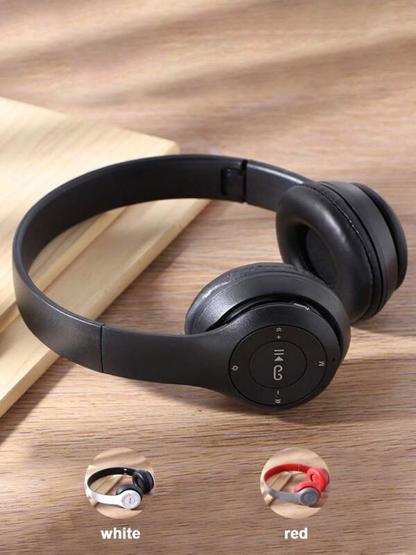 Popular P47 Wireless Headphone, Foldable Over-Ear Headset With Card Slot, Gaming Wireless Headphone General