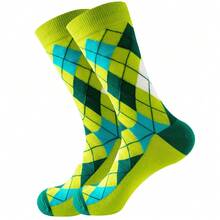 5 Pairs Of Men's Golf-Patterned Socks With Breathable Function, Exquisite Golf Series Gifts, Men's Socks, Suitable For Various Festivals (Christmas, Valentine's Day, Father's Day, Thanksgiving, Teachers' Day) And Birthday Gifts, Christmas Gifts, Christmas Sock Fillers, Christmas Decorations - Multicolor - View 13