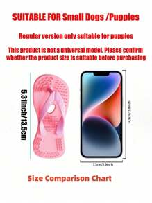 Juguetes de dentición con forma de zapatilla de playa con forma de corazón para el Día de San Valentín, juguetes de masticación simulada con control remoto, para aliviar el aburrimiento y estimular la dentición de cachorros, suaves, buenos para la salud dental, adecuados para razas de perros pequeños