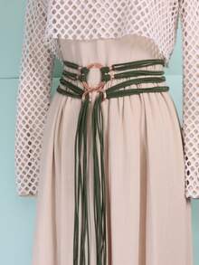 女式长绳环结腰带北欧女巫腰链巨魔斜挎腰带萨满异教徒维京配饰 - A - 查看 9