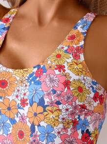 Bikini estampado de una pieza sexy, estilo europeo y americano, para mujeres, nueva colección verano/otoño 2025
