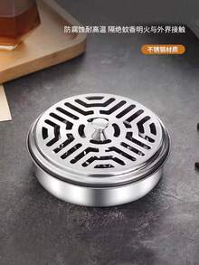 不锈钢蚊香盘、蚊香盒、蚊香架、烟灰收集盘、香炉、香炉架、香薰扩散器、烟灰缸、阻燃、带盖、提手和刷子