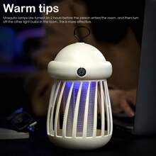 Trampa de moscas recargable por USB, Lámpara mata mosquitos, Atrapador portátil, Mata insectos, Repelente, Silencioso para exterior, Anti Mosquitos
