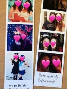 1-5Pcs Custom Photo Film Strip, Personalised Photo Gift With 3 Images, Retro Style Print, Wedding Keepsake, Film Photography Gift, Custom Photo Bookmark,Personalized Customized Photo Strips,Wedding Photo Booth Cover,Custom Photo Booth Prints - Personalized Wedding & Party Decor Cards With Custom Text