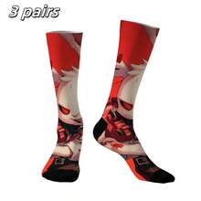 1/2/3/5 pares de calcetines hasta el tobillo para hombre con diseño de conejo, calcetines de tripulación para deportes al aire libre, resistentes, subcultura de moda para hombres