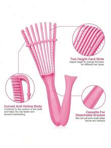 6pcs Hair Comb Set: Wet & Dry Curling Brush, Suitable For Natural 3/4 Abc Curls; Ultra-Fine Spray Bottle Hair Brush, Rat-Tail Comb, Edge Comb. Hair Styling Tools For Thick & Thin Hair Care, Hair Styling Kit, Hair Tool Kit, Hairstyling Set