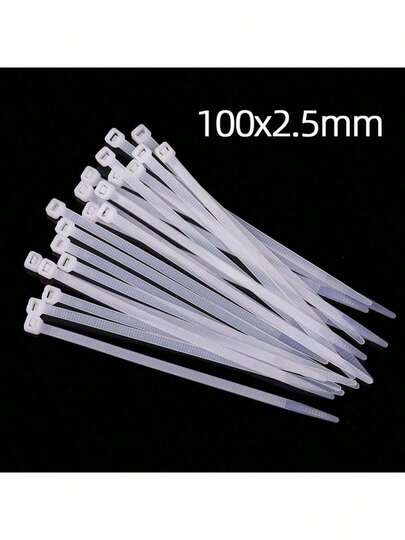 Kit 300 Abraçadeira de Nylon Enforca Gato Braçadeira Cintas Plásticas 10cm - 15cm - 20cm - 30cm - Preta | Branca