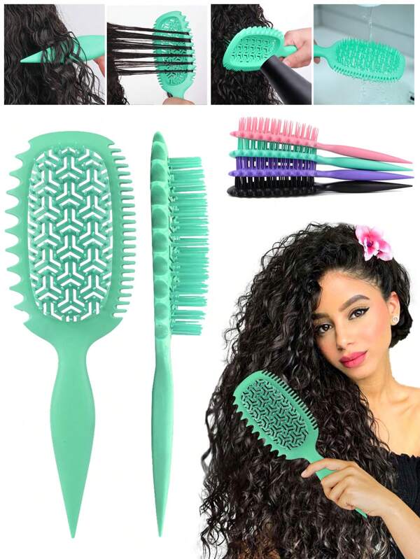 Curl Defining Brush – Vented Lightweight Design For Wet & Dry Hair, Ideal For Styling At Home Or Salon, For Curly Hair Women