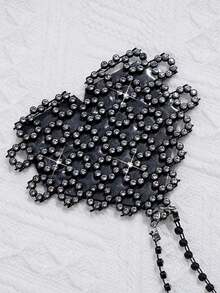 1 Miếng dán núm vú giả đính đá trang trí gợi cảm cho nữ, dây xích toàn thân bằng silicon tự dính, có thể tái sử dụng, Rave - Nhiều màu - Xem 5