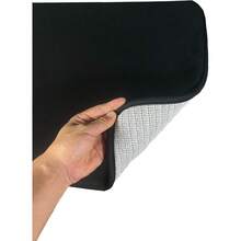 Local Delivery-Madeals Memory Foam Toilet Rug Set 3 Piece And Bathroom Mat With Toilet Lid Cover And Tank Cover Set Black - Black - View 5