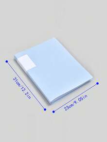 A4 透明插页文件夹，学生专用，试卷，乐谱，证书收集，办公室文件夹，活页夹，返校，学校用品 - 彩色 - 查看 2