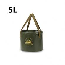 Collapsible Bucket, 5 Gallon Portable Folding Water Container For Travelling, Camping, Hiking, Fishing, Gardening
